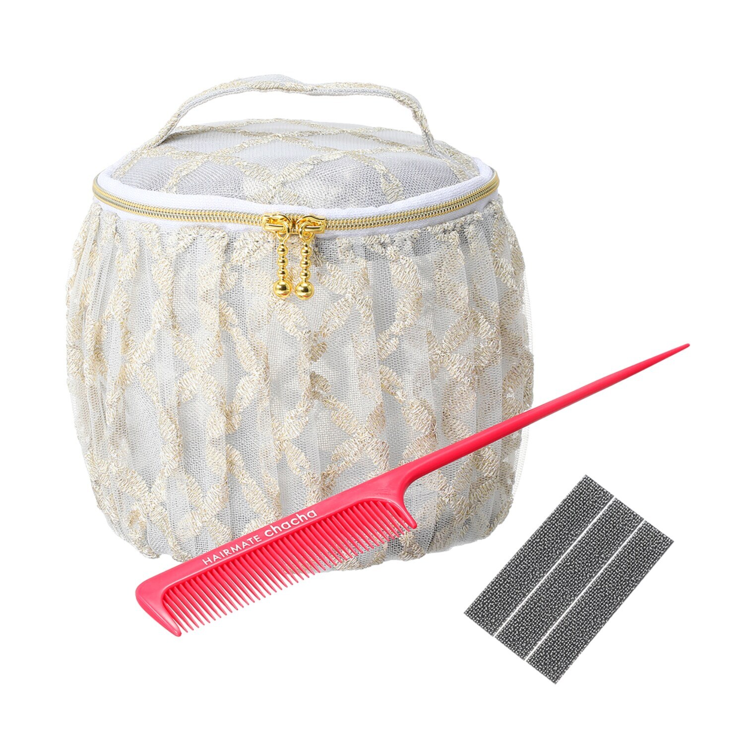 ぺスカ ビューティーサロン発 クリップ不要！白髪特化型 簡単キレイボリューム演出 ポイントウィッグ “チャチャ”＜ショート＞ コーム＆ポーチ付きセット