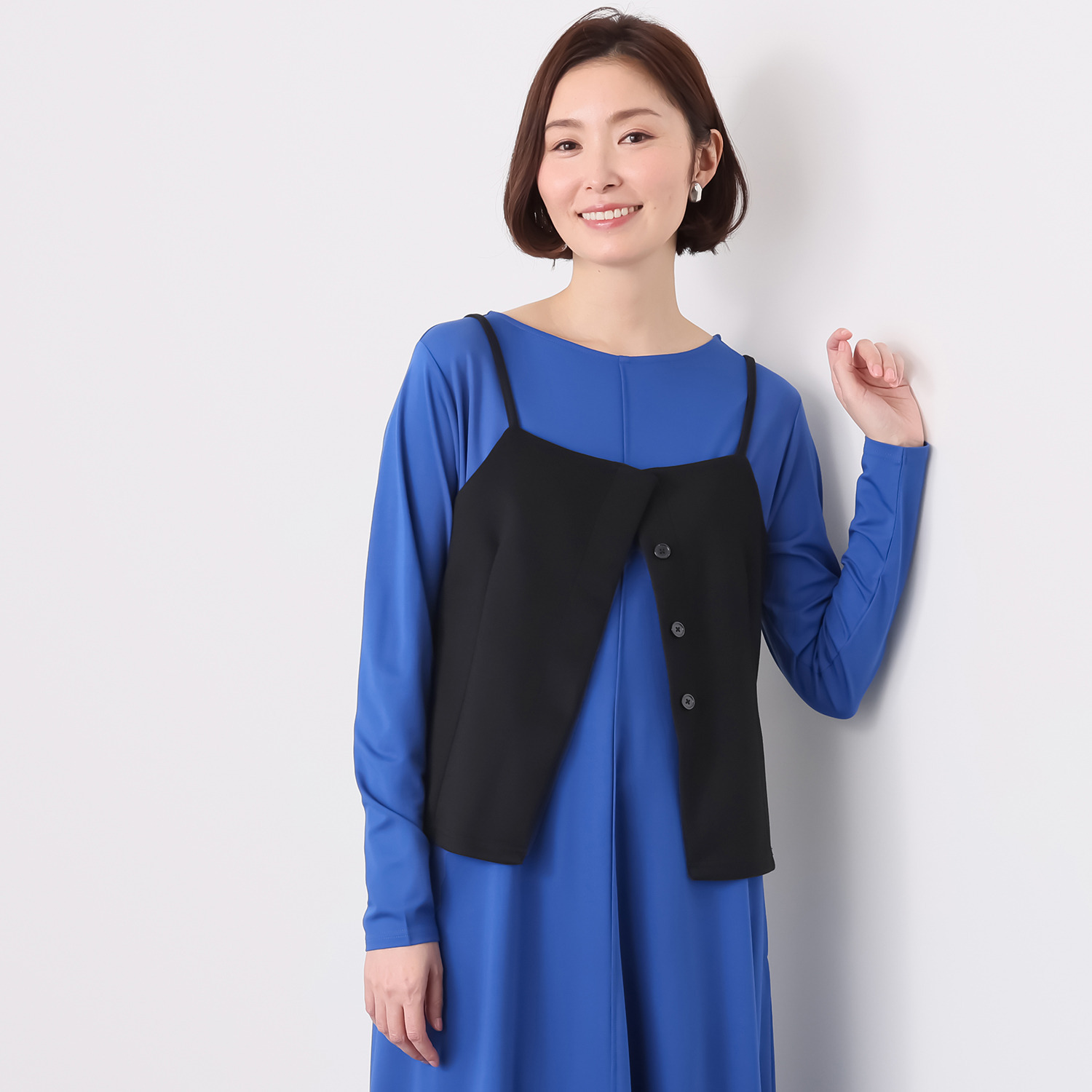 センスローブ ストレッチポンチ シンプル ビスチェトップス