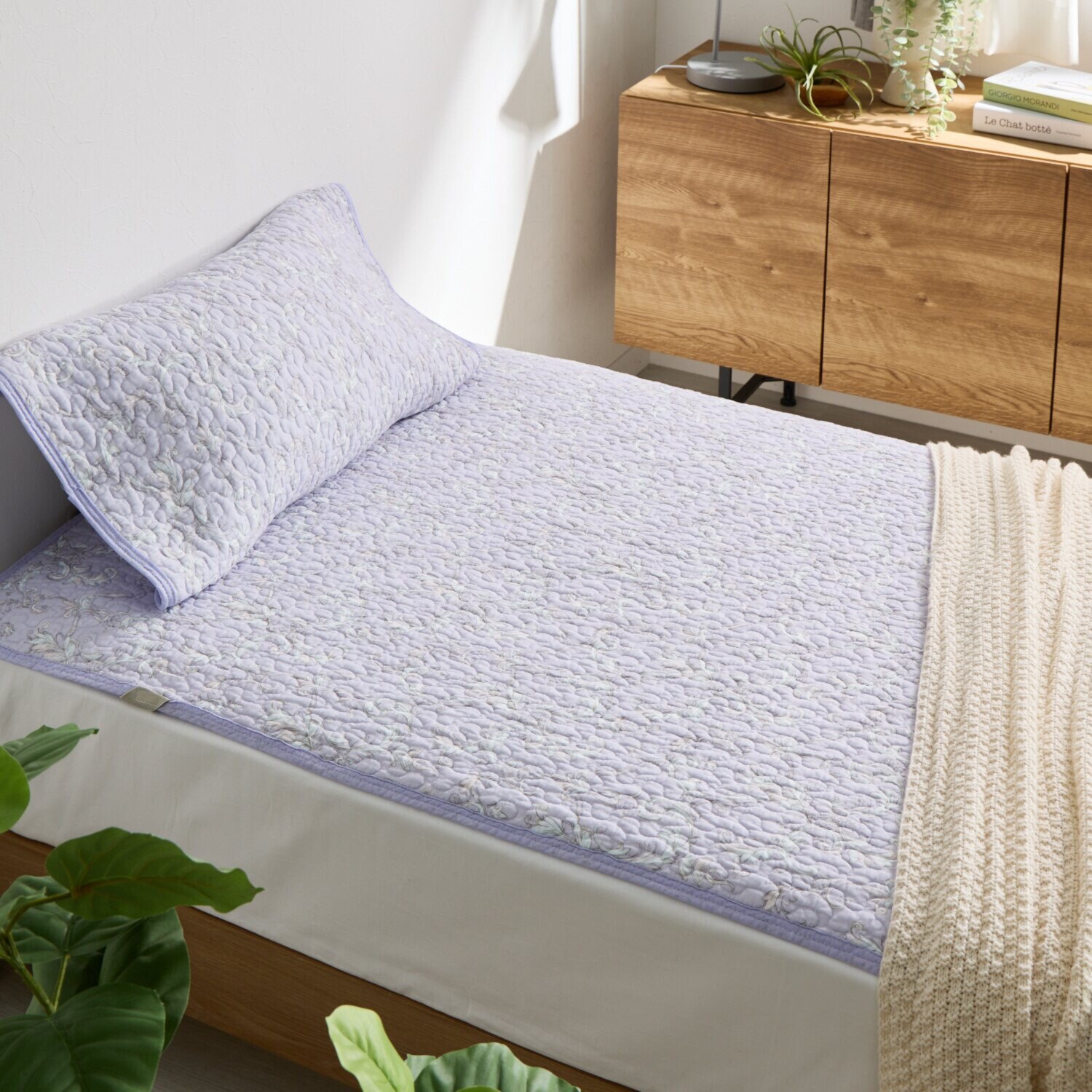 ｎｉｓｈｉｋａｗａ　西川 オールコットン 抗菌　リバーシブル やわらか水洗い敷きパッド ＜ダブル＞