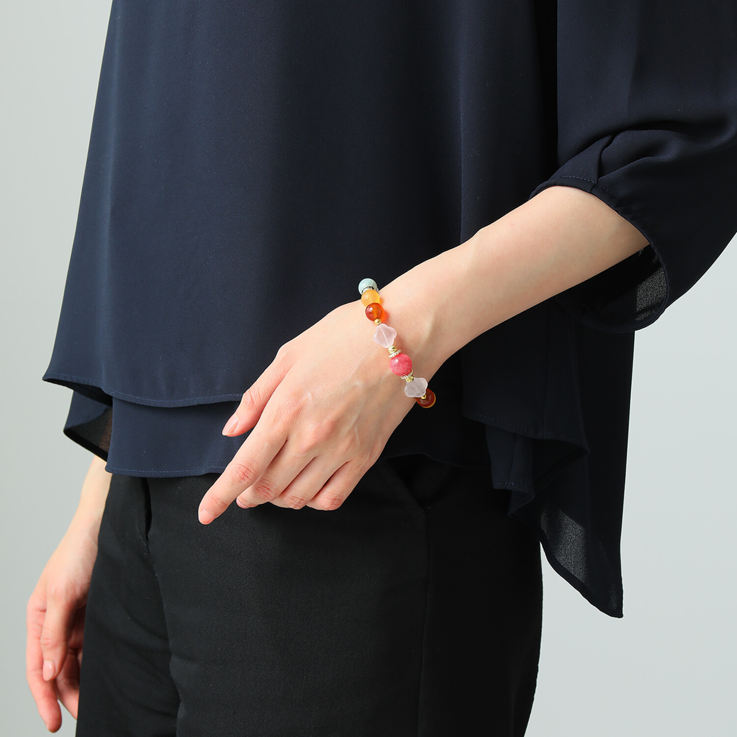 マイクローバー マルチジェム イラスティック 欲張りブレスレット 〜全体運〜