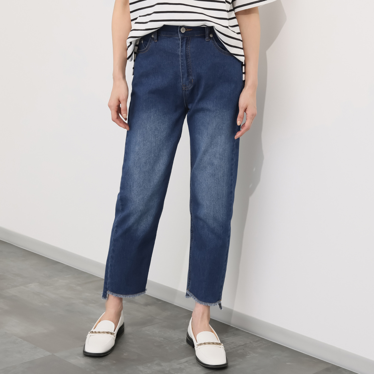 エーエフコンフィ 接触冷感 ストレッチ デニムパンツ