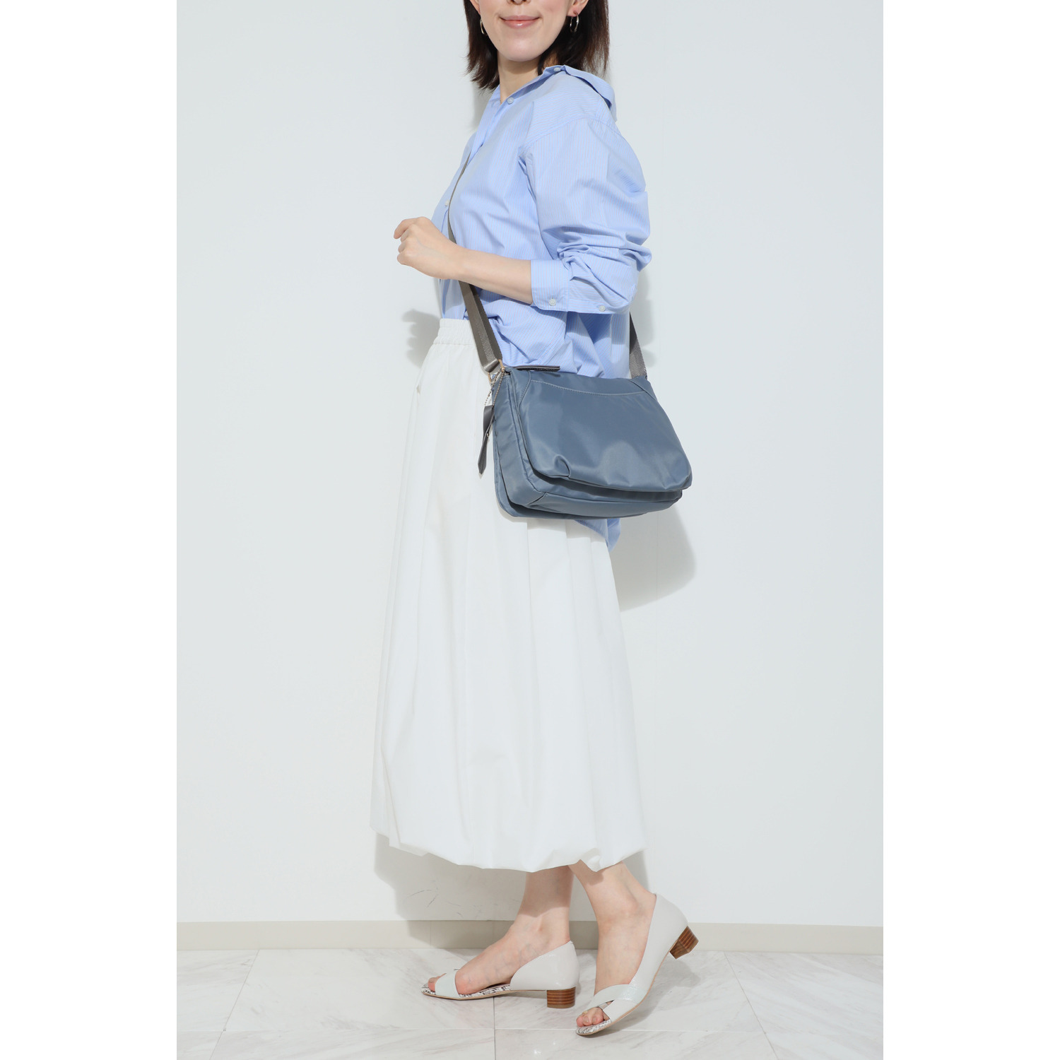 マドモワゼル　ザザ はっ水・防汚ナイロン スマートアクセス！ 軽量ショルダーバッグ