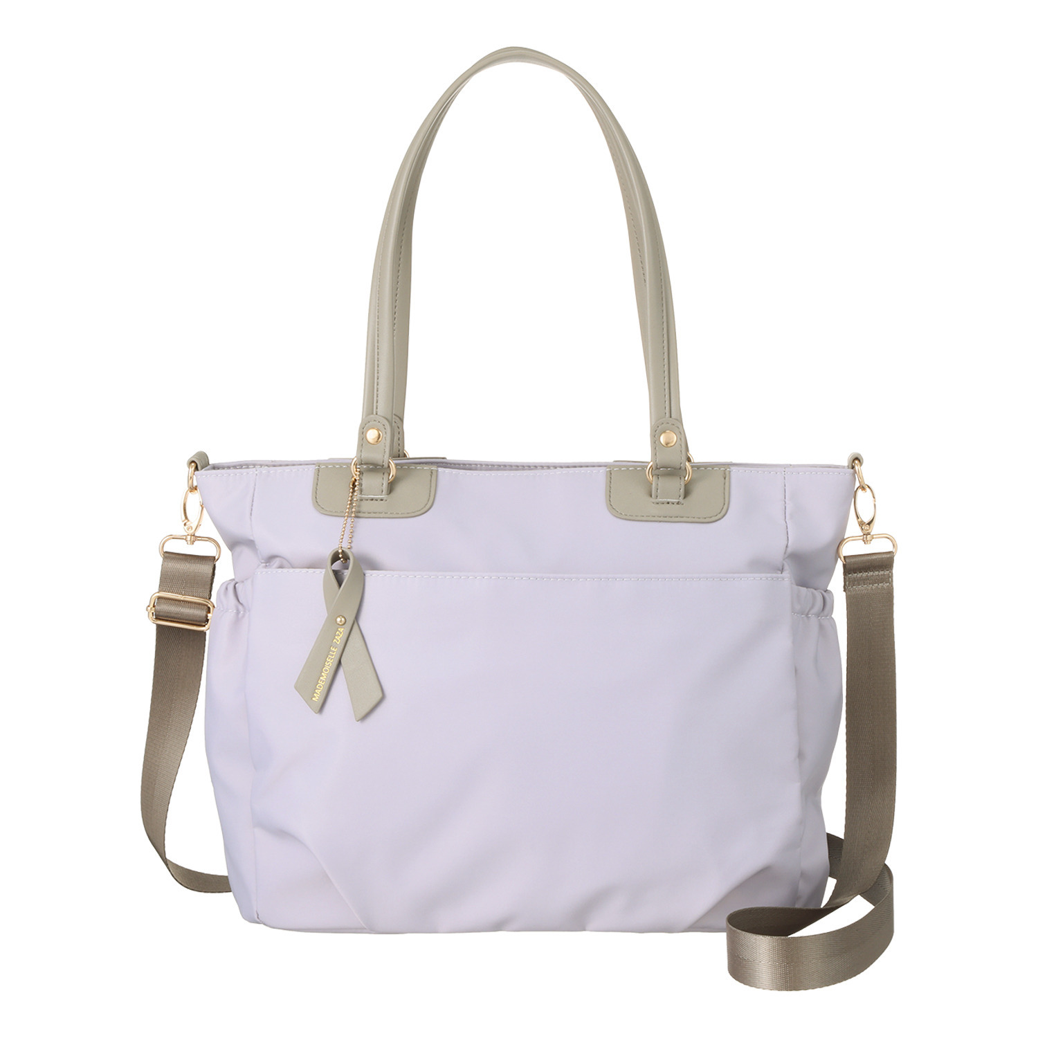 マドモワゼル　ザザ はっ水・防汚ナイロン スマートアクセス！ 大容量なのに軽量 ２ウェイトートバッグ