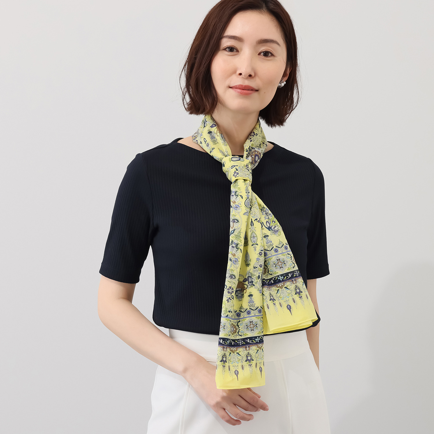 シルクロードクラブ カトマンドゥ柄 ロングスカーフ