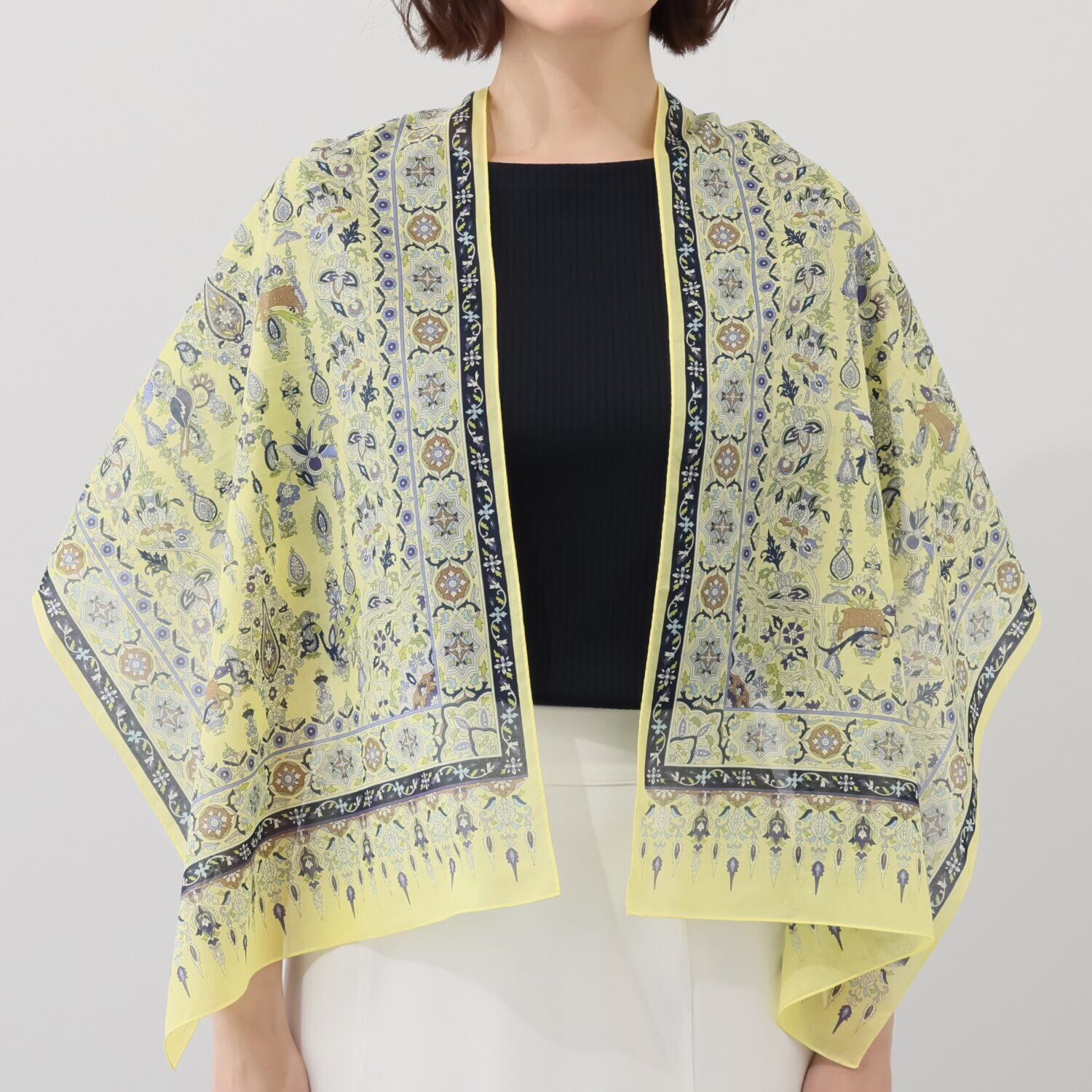 シルクロードクラブ カトマンドゥ柄 ロングスカーフ