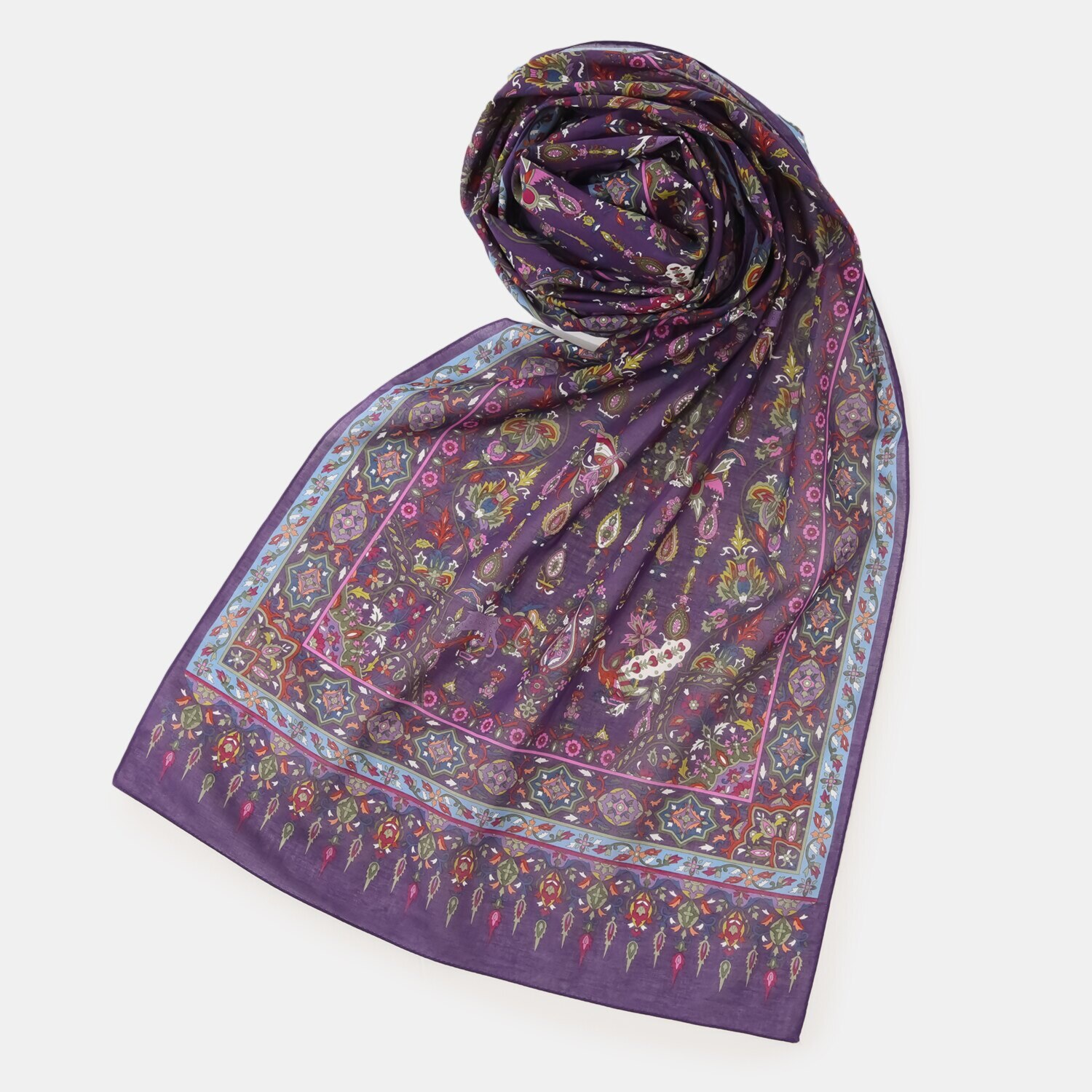 シルクロードクラブ カトマンドゥ柄 ロングスカーフ