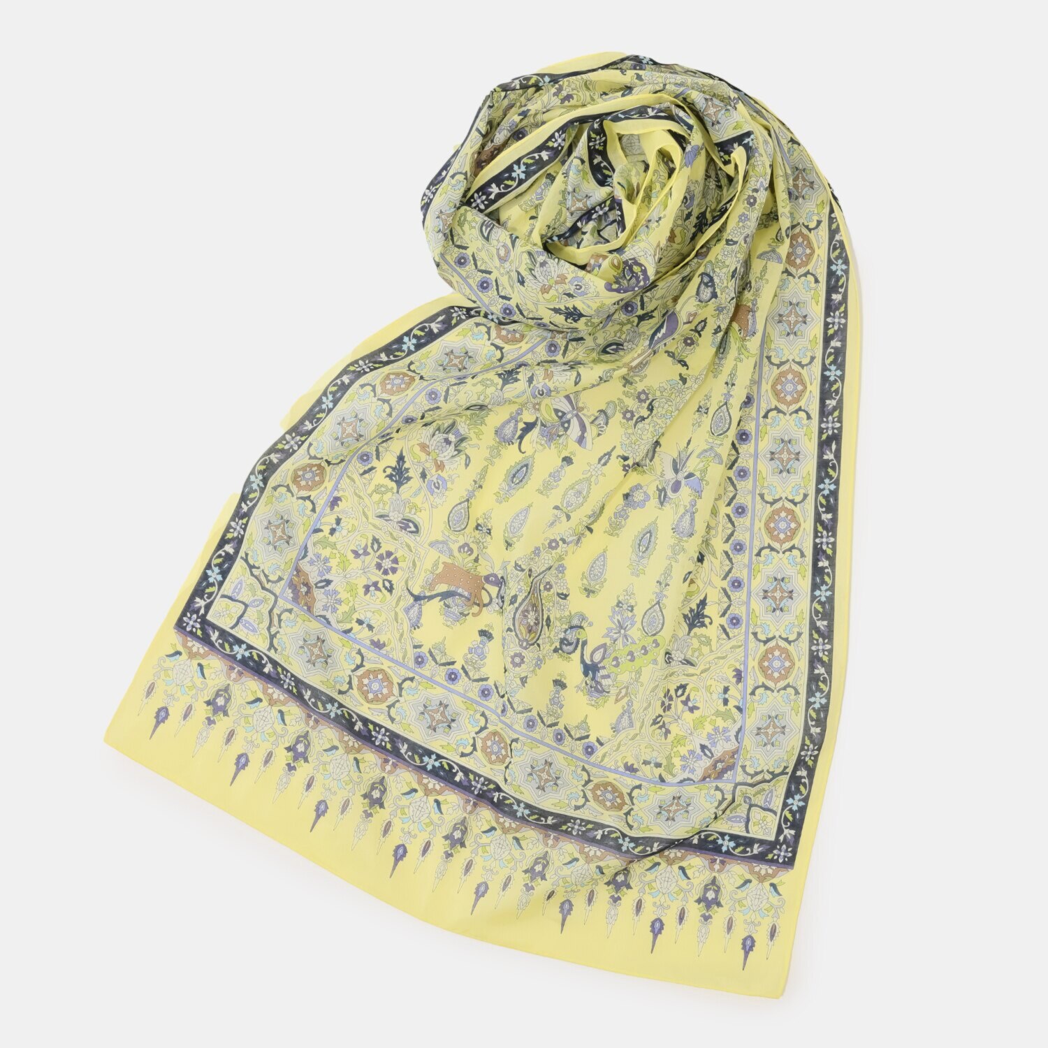 シルクロードクラブ カトマンドゥ柄 ロングスカーフ