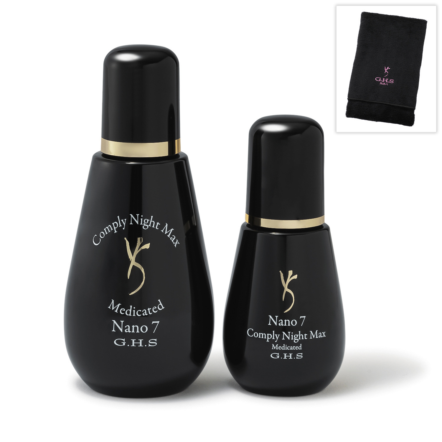 ジーエイチエス Ｗの有効成分配合！ ナノ　７ コンプリーナイトマックス （Ｈ薬用育毛ローション） ３本分特別セット