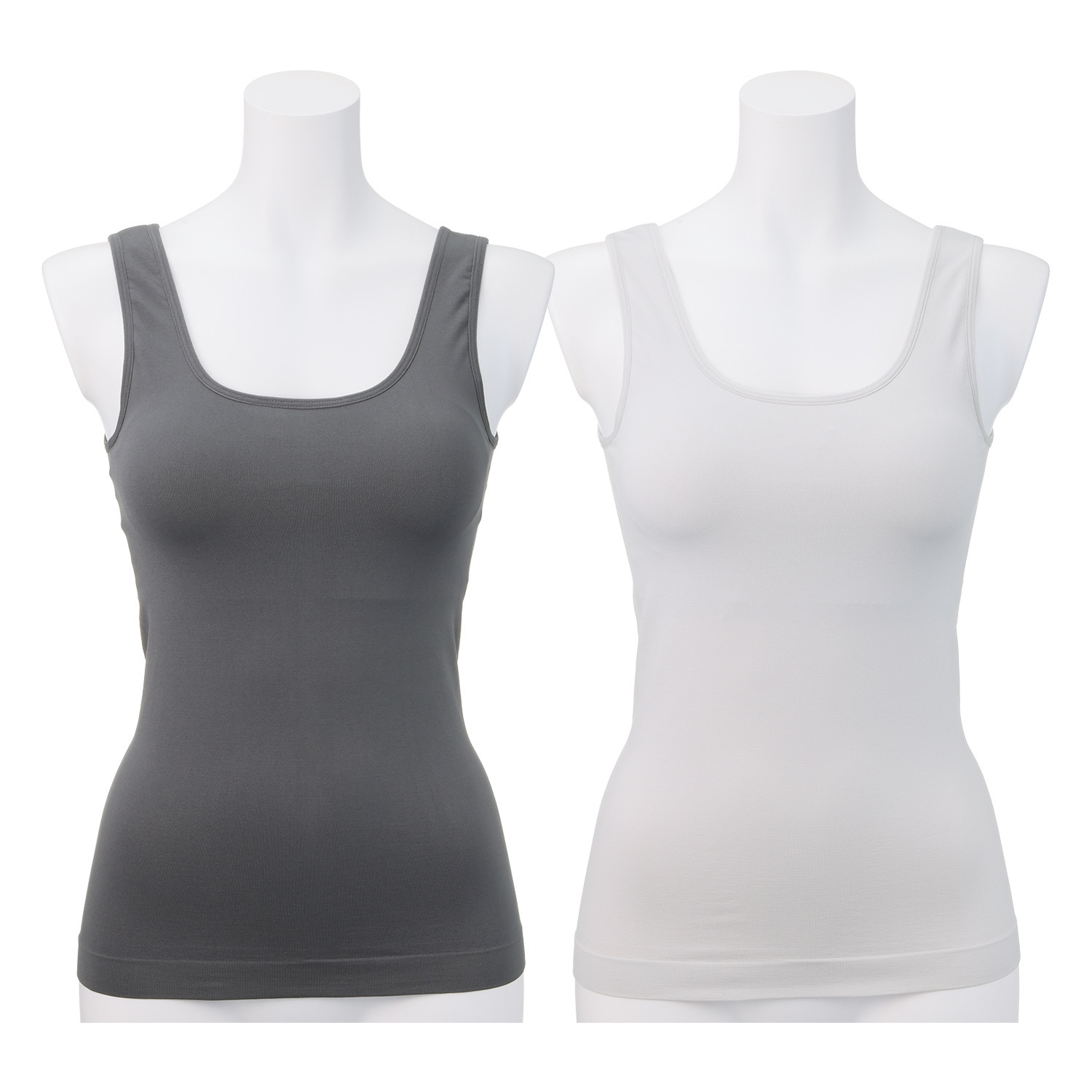 美人工房 しなやかフィット カップ付タンクトップ ２枚セット