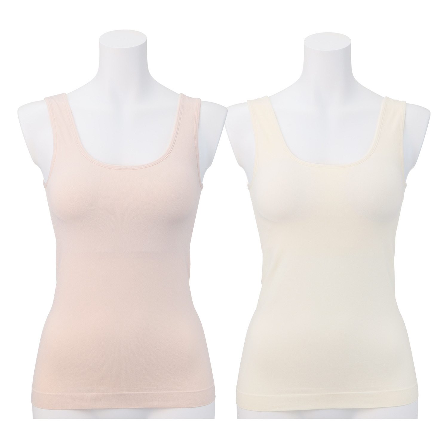 美人工房 しなやかフィット カップ付タンクトップ ２枚セット