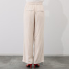 バイブリジット リネン混 ウエストドローストリング セミワイドパンツ