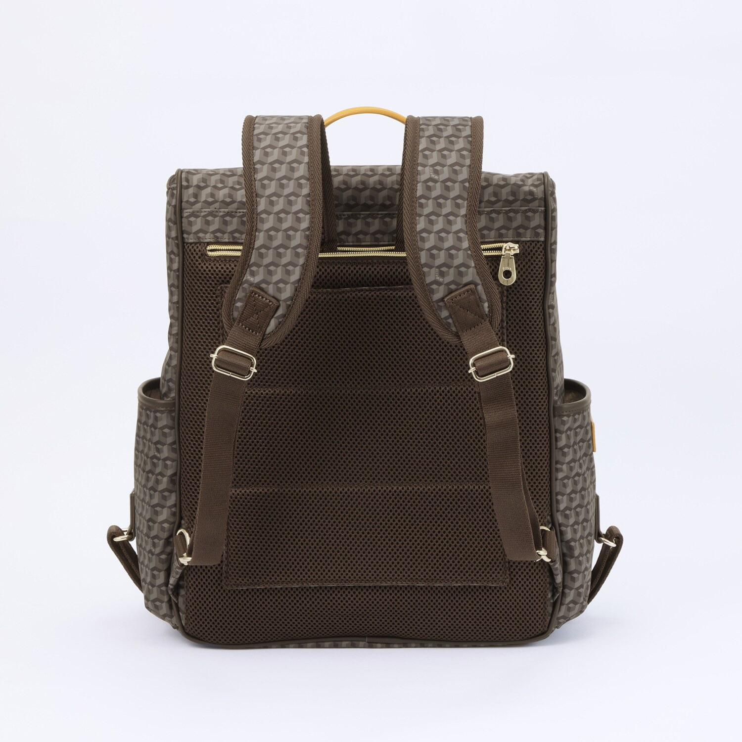 ＥＬＬＥ　ＳＰＯＲＴ はっ水 キューブ柄 取り外し可能 ２ウェイキャリーケース