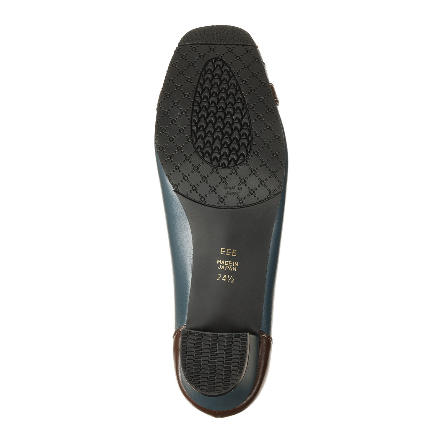 ミズ・ジューヌ ＜日本製＞ 牛革 リボンデザイン ミドルヒールパンプス