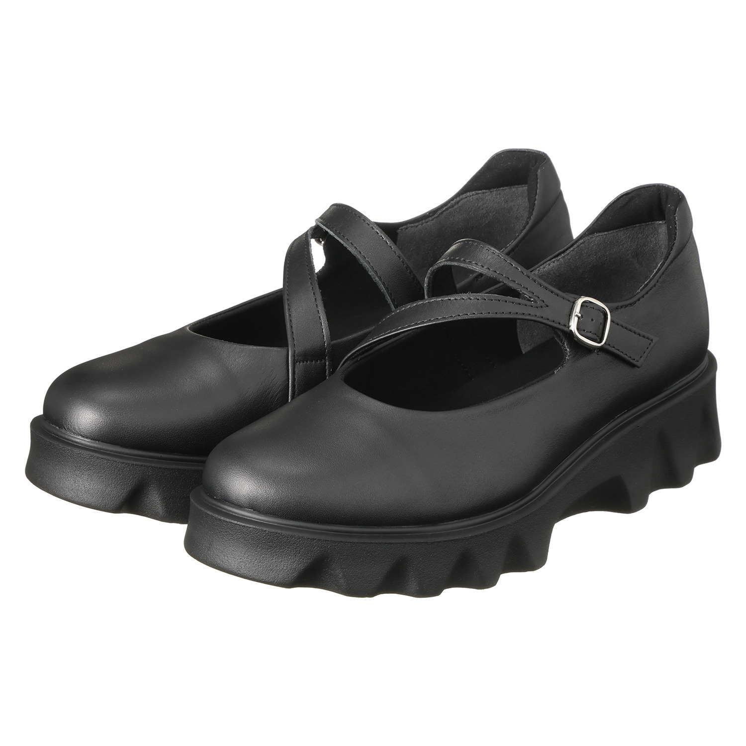 カリシモアルテ　モード ＜日本製＞ 牛革　タルトソール エフォートレス メリージェーンパンプス