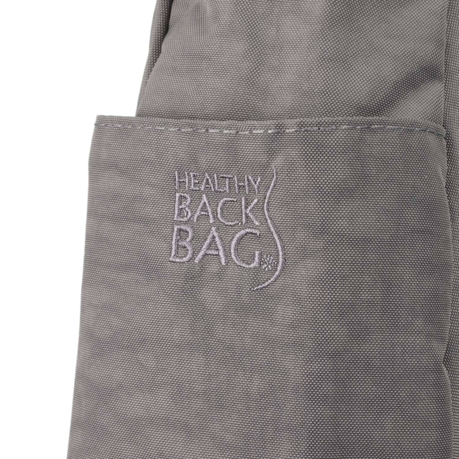 ヘルシーバックバッグ ポーチ付　はっ水 テクスチャードナイロン ボディーバッグ