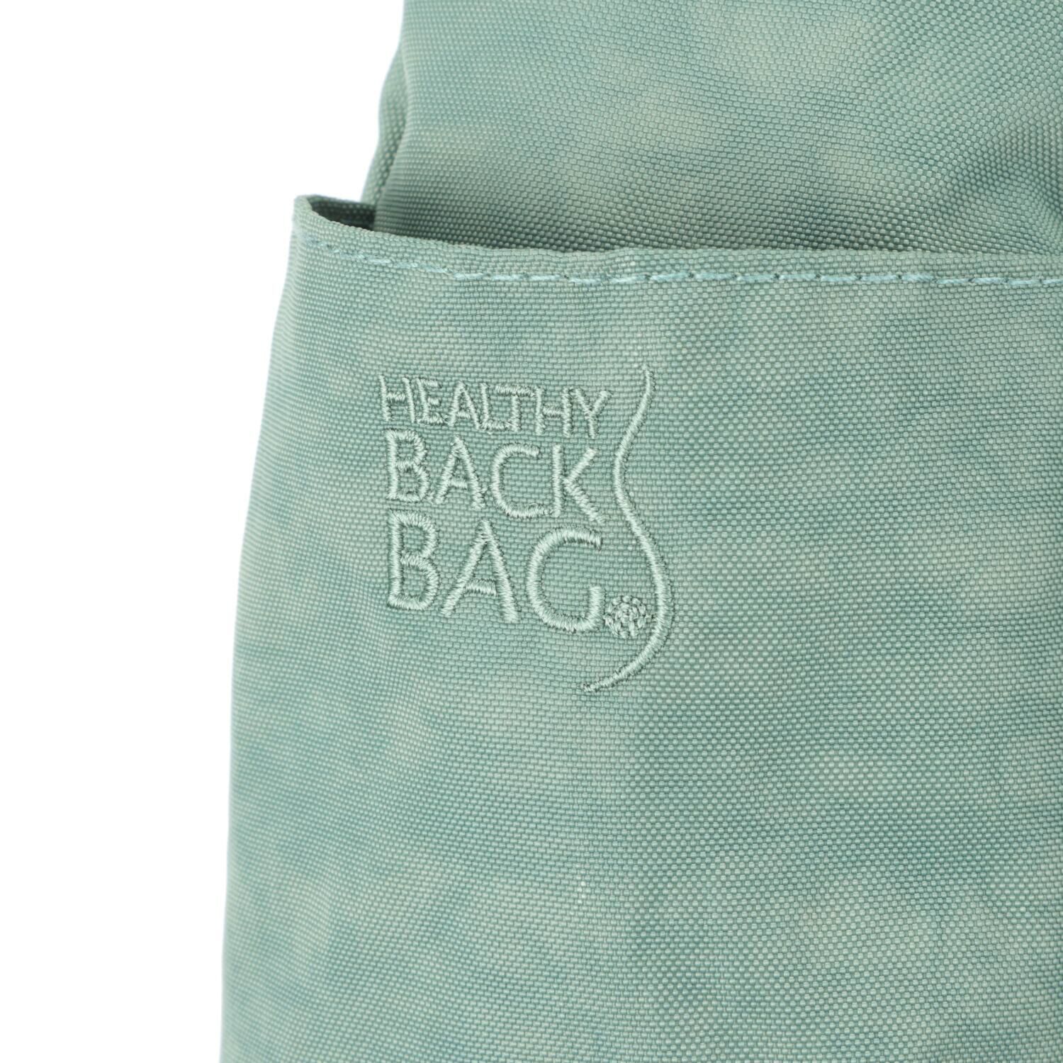 ヘルシーバックバッグ ポーチ付　はっ水 テクスチャードナイロン ボディーバッグ