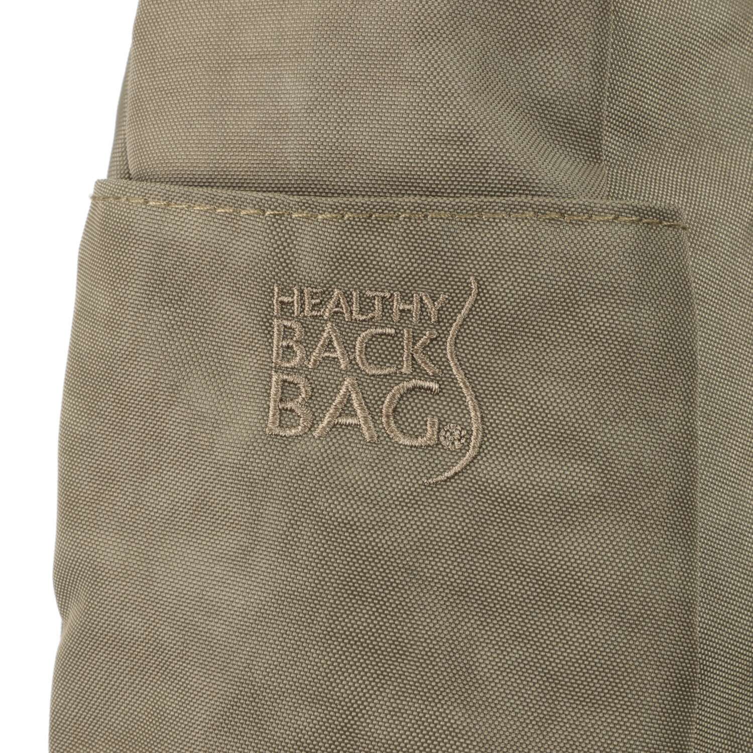 ヘルシーバックバッグ ポーチ付　はっ水 テクスチャードナイロン ボディーバッグ