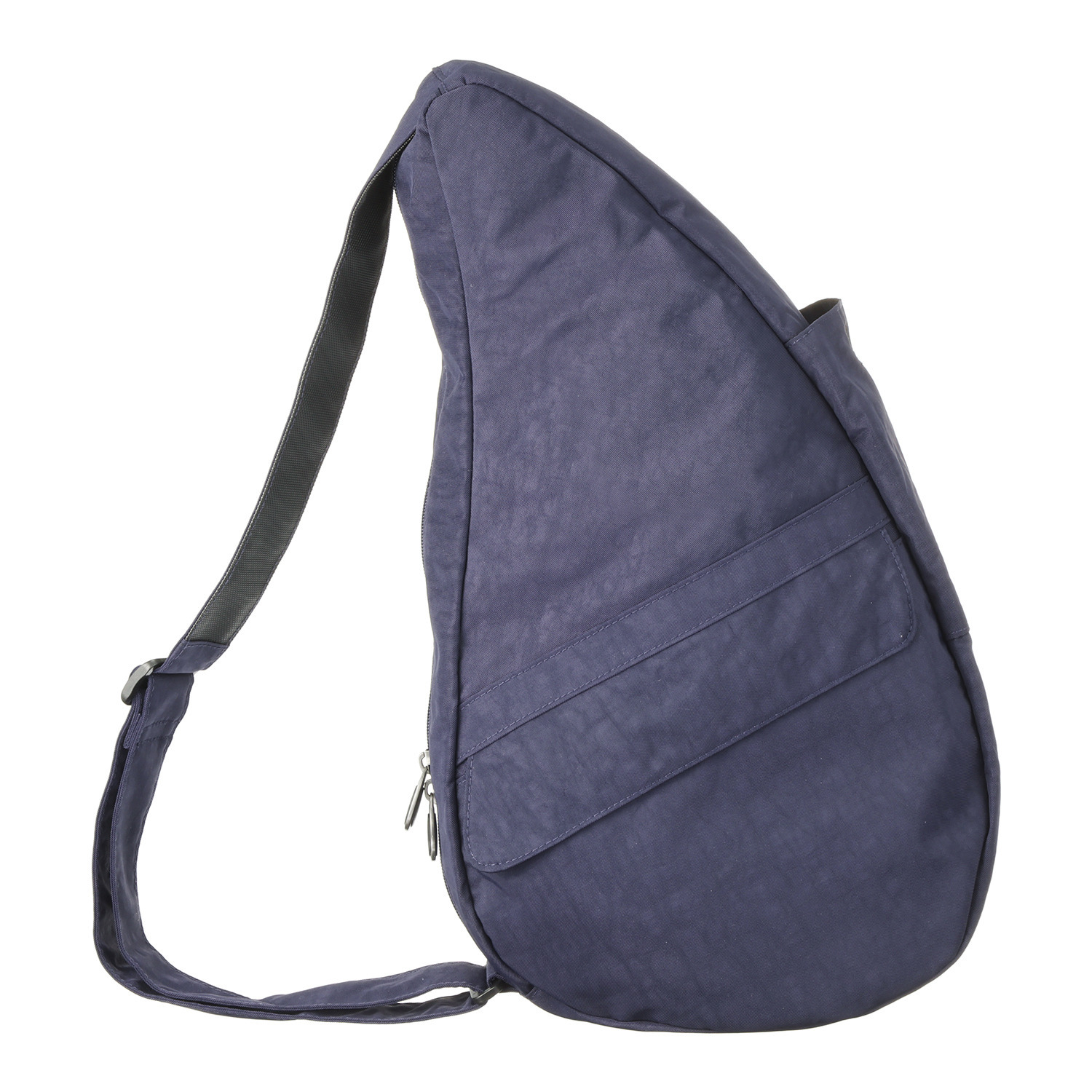 ヘルシーバックバッグ はっ水 テクスチャードナイロン 大きめボディーバッグ