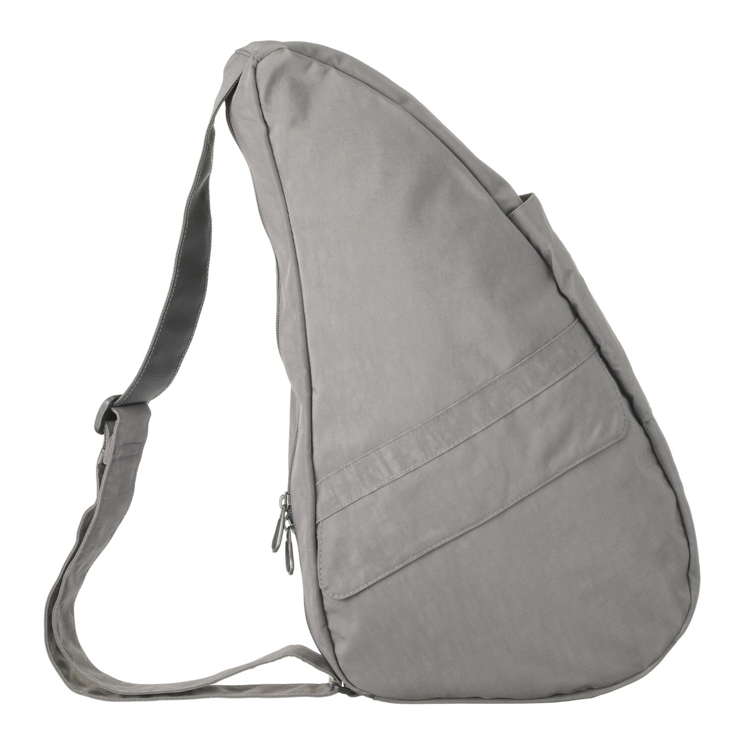 ヘルシーバックバッグ はっ水 テクスチャードナイロン 大きめボディーバッグ