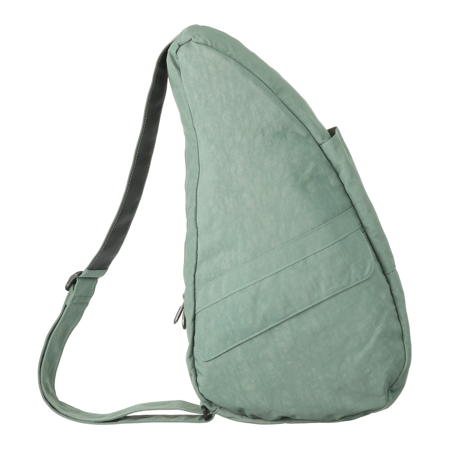 ヘルシーバックバッグ はっ水 テクスチャードナイロン 大きめボディーバッグ