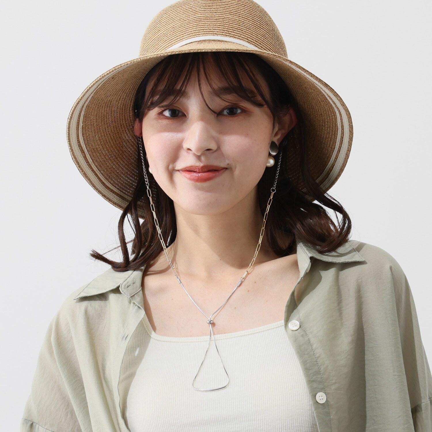 アウレリア 日本製  チェーン ２ウェイハットクリップ