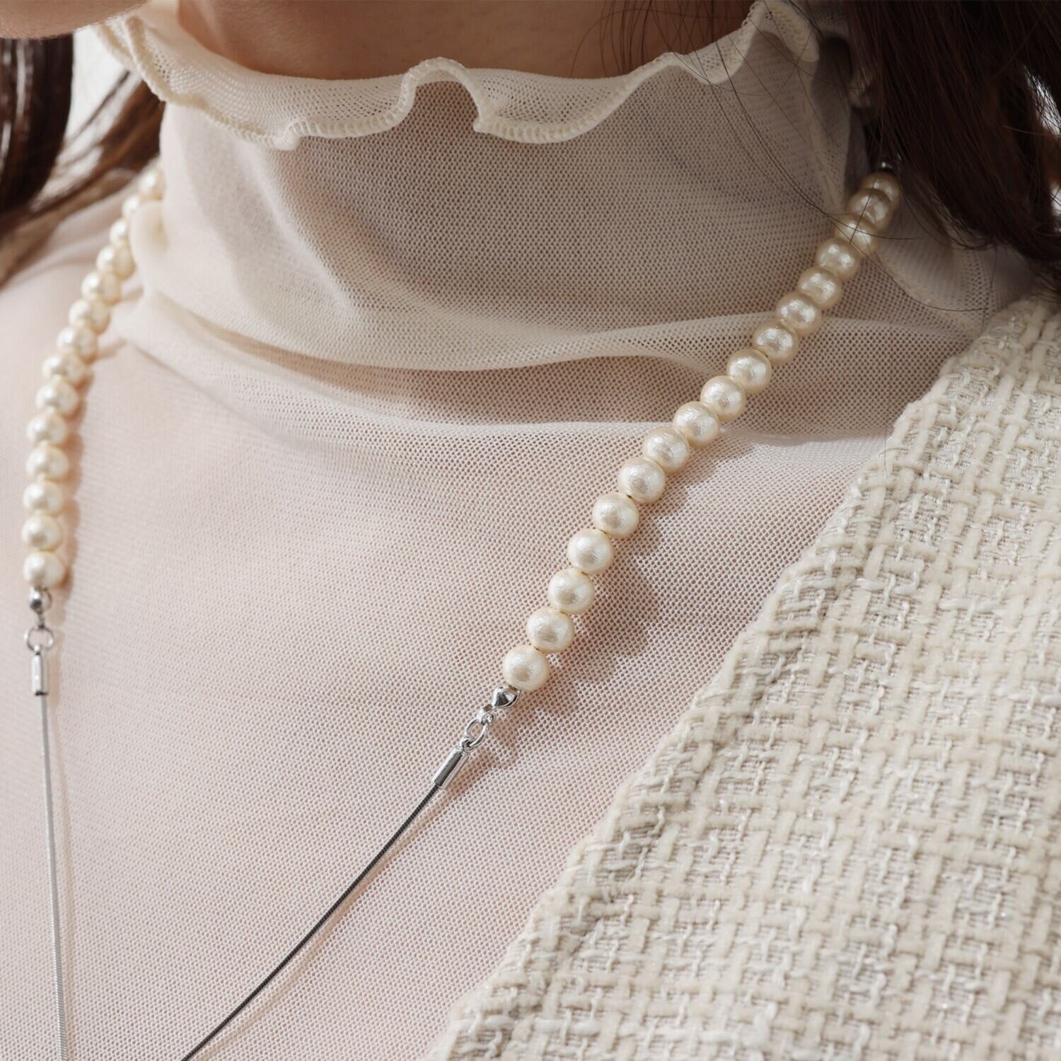 アウレリア 日本製 コットンパール ２ウェイハットクリップ