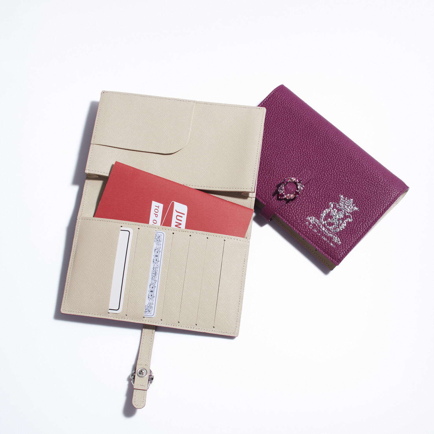 エーディーエムジェイ スパニッシュレザー マルチウォレット