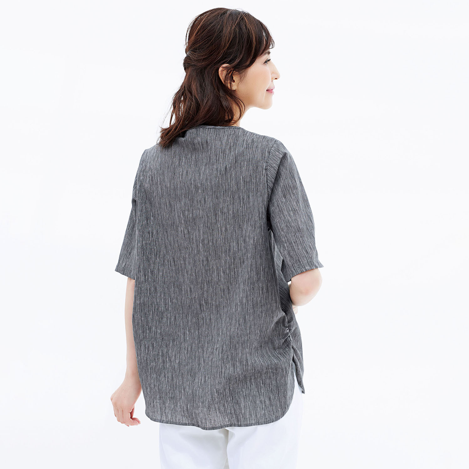 高島ちぢみ サラッと快適！ 涼感リラックスウェア トップス＆もんぺセット