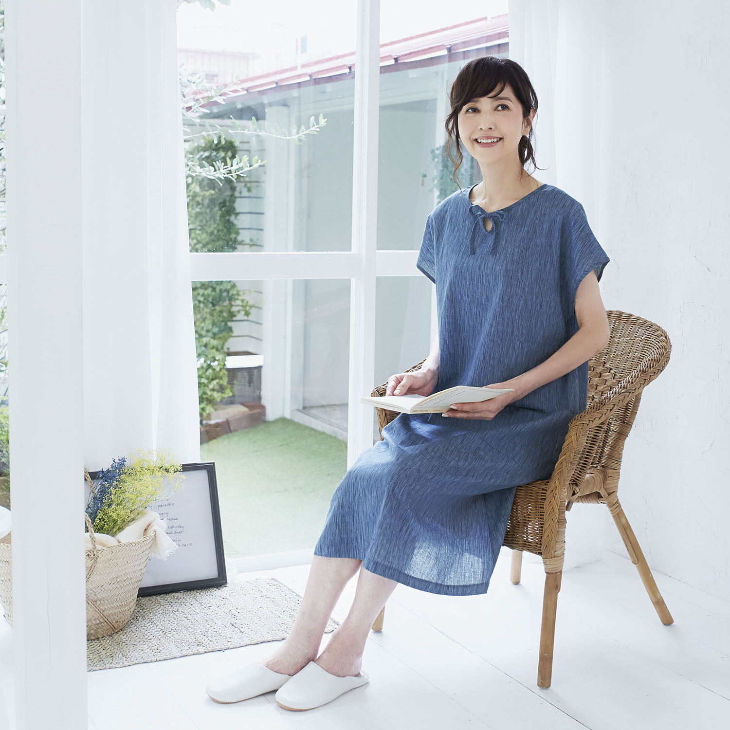 高島ちぢみ サラッと快適！ 涼感ワンピース