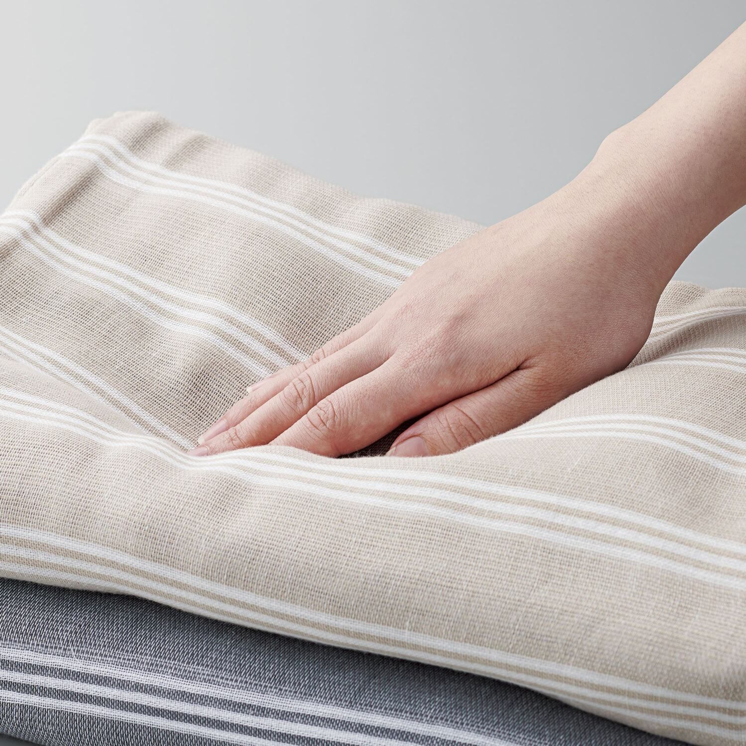 泉州織 湯あがり大判 コットンダブルガーゼ ポンチョ２色組