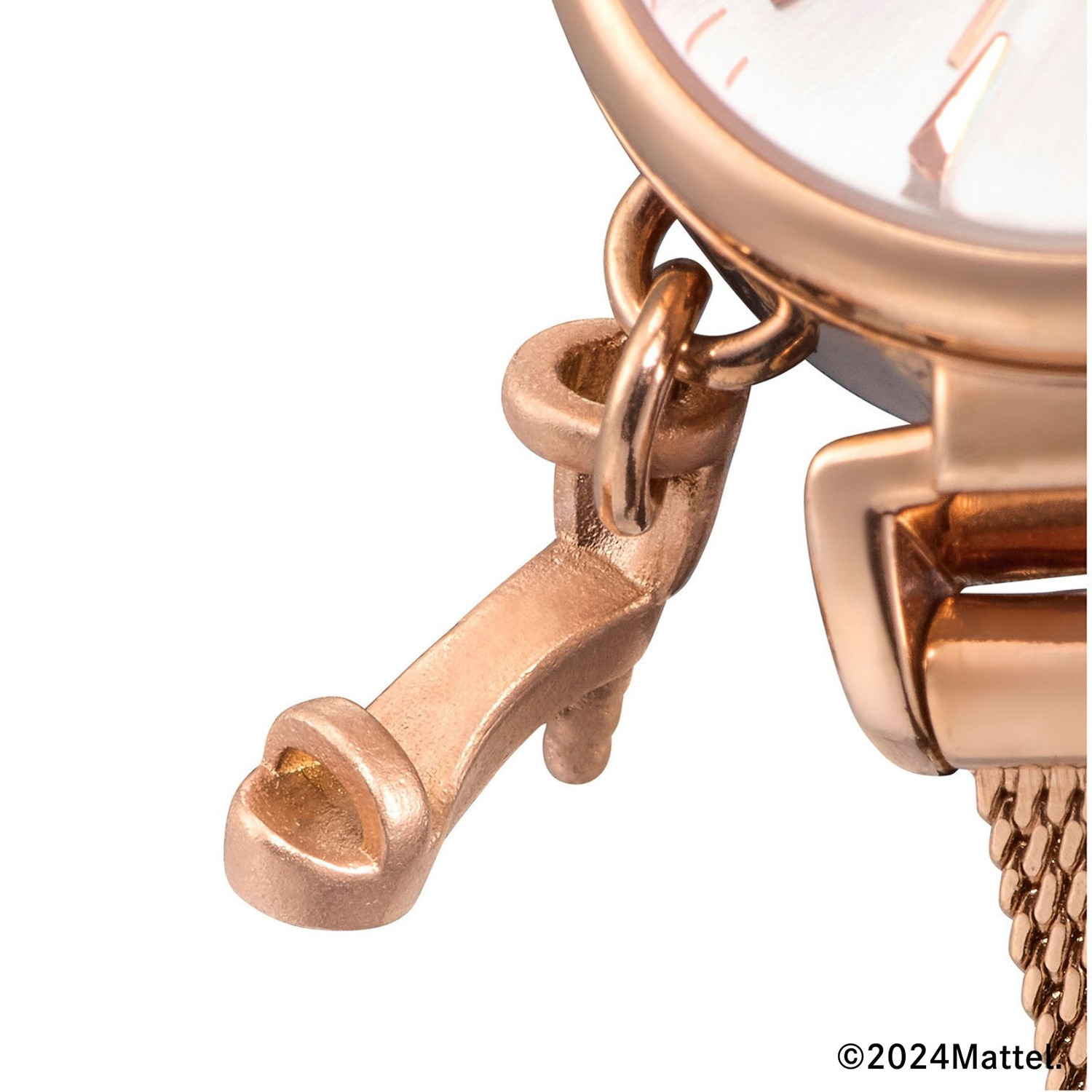 エンジェルハート バービー（ＴＭ） コラボレーションモデル 刺しゅう入り メッシュポーチ付 ラウンドフェイスウォッチ