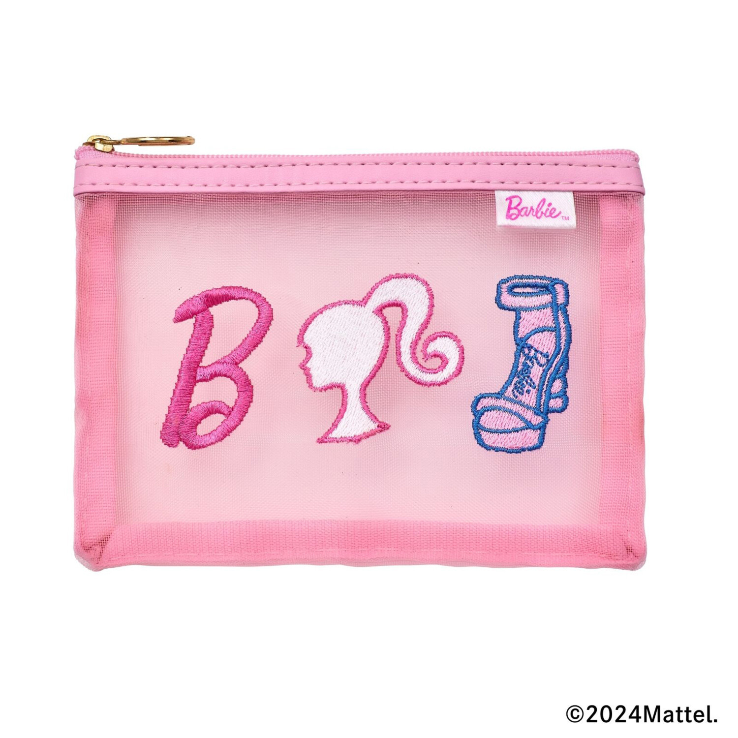 エンジェルハート バービー（ＴＭ） コラボレーションモデル 刺しゅう入り メッシュポーチ付 ラウンドフェイスウォッチ