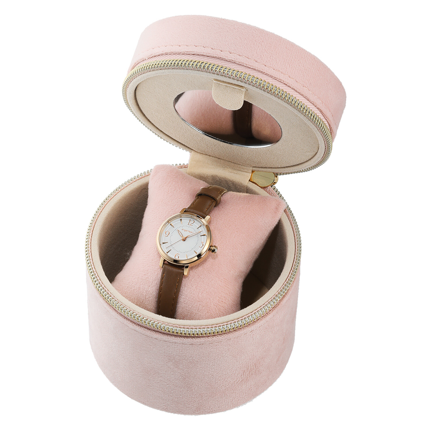 エンジェルハート イノセントタイム ＣＺ ラウンドフェイス レザーベルト ウォッチ ＜ブラウン＞