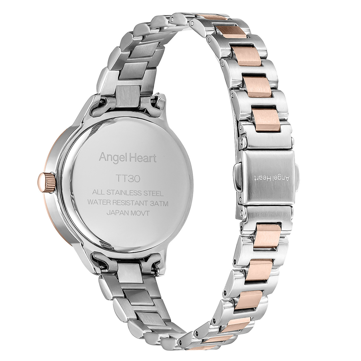 エンジェルハート ２０周年モデル イノセントタイム ラウンドフェイス ウォッチ ＜シルバーカラー× ローズゴールドカラー＞