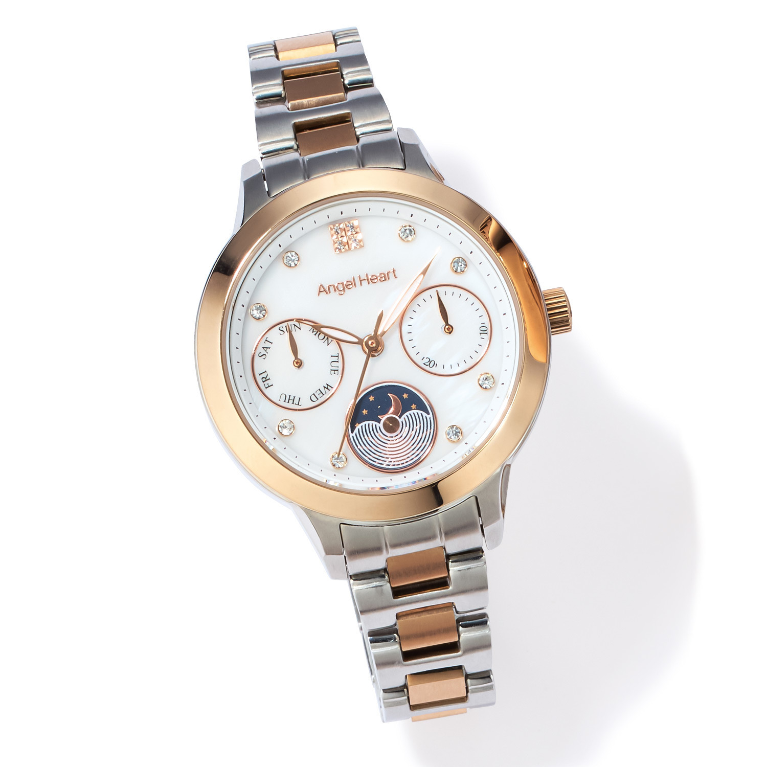 エンジェルハート ２０周年モデル イノセントタイム ラウンドフェイス ウォッチ ＜シルバーカラー× ローズゴールドカラー＞