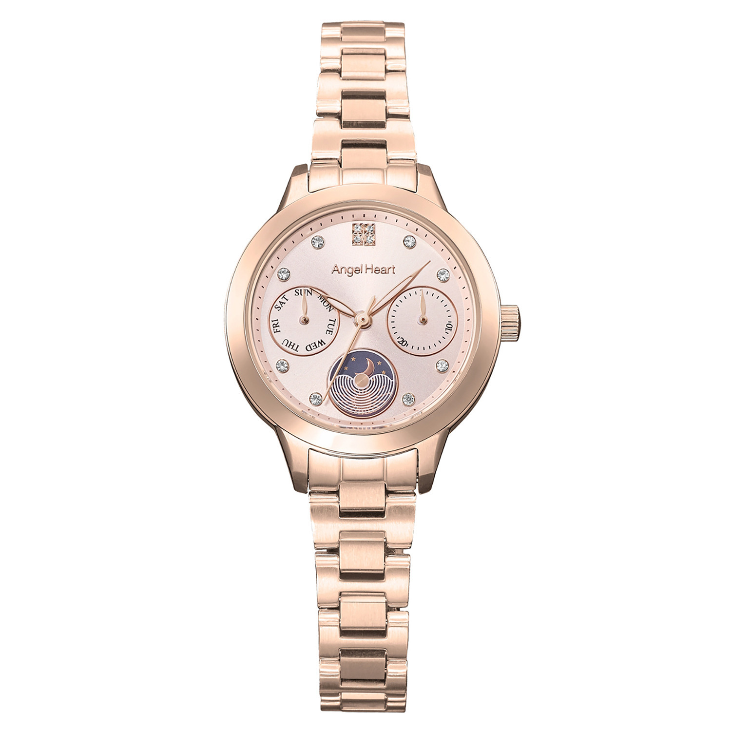 エンジェルハート ２０周年モデル イノセントタイム ラウンドフェイス ウォッチ ＜ローズゴールドカラー＞