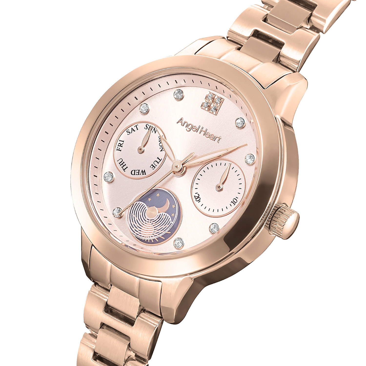 エンジェルハート ２０周年モデル イノセントタイム ラウンドフェイス ウォッチ ＜ローズゴールドカラー＞