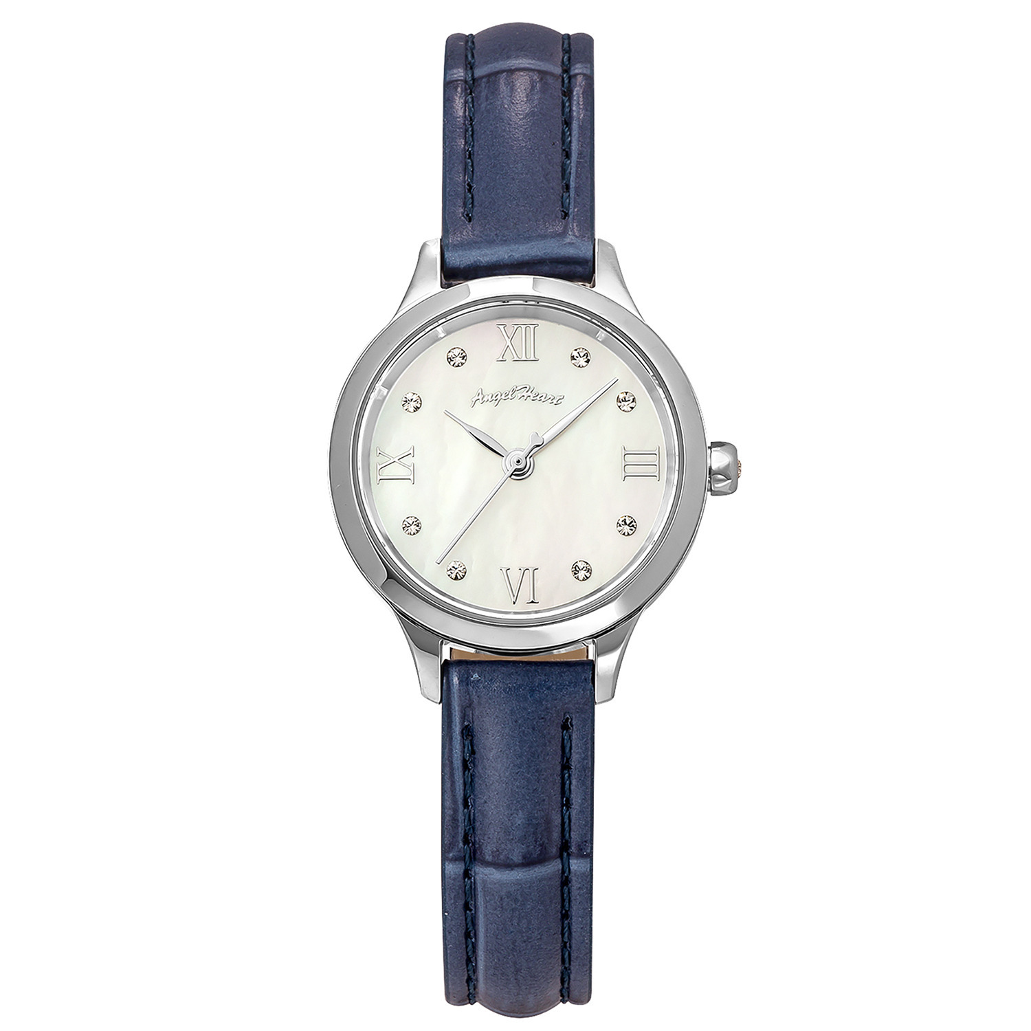 エンジェルハート トゥインクルタイム ＣＺ ラウンドフェイス レザーベルト ソーラーウォッチ