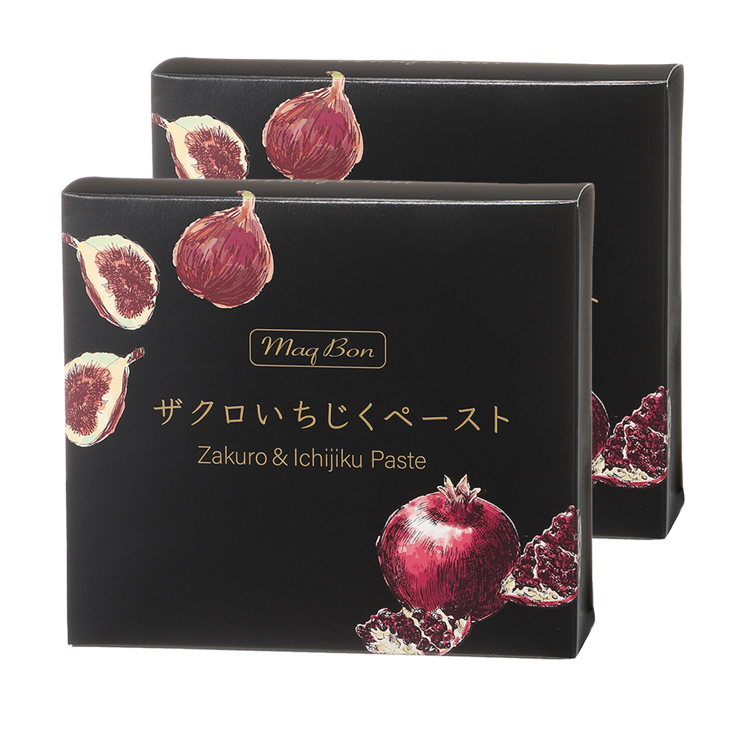 おいしい健康美容習慣 エラグ酸含有！ ザクロ＆いちじくの 濃縮ペースト “マキュボン ザクロいちじくペースト” ２箱セット