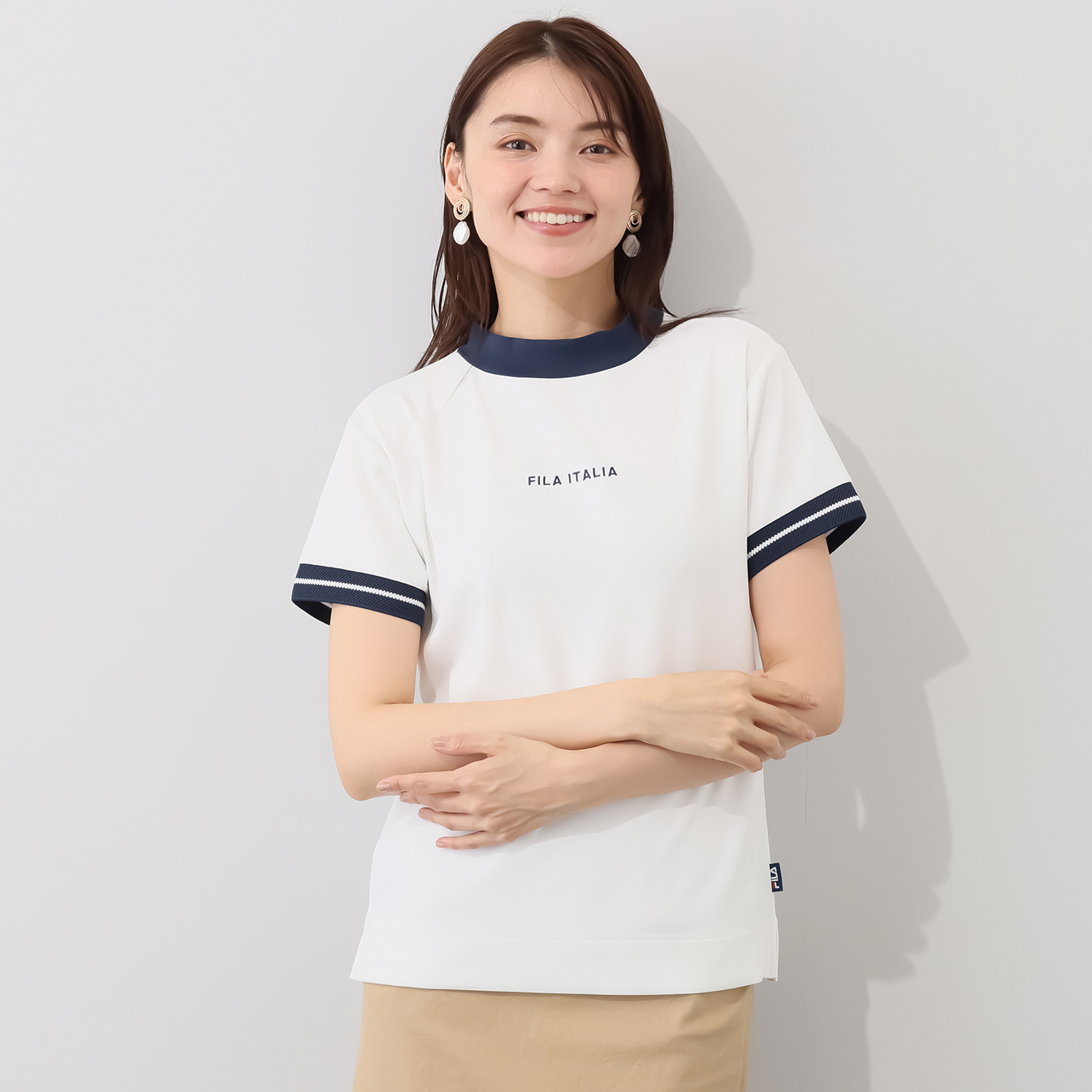 フィラ ＵＶカット・接触冷感 モックネックシャツ