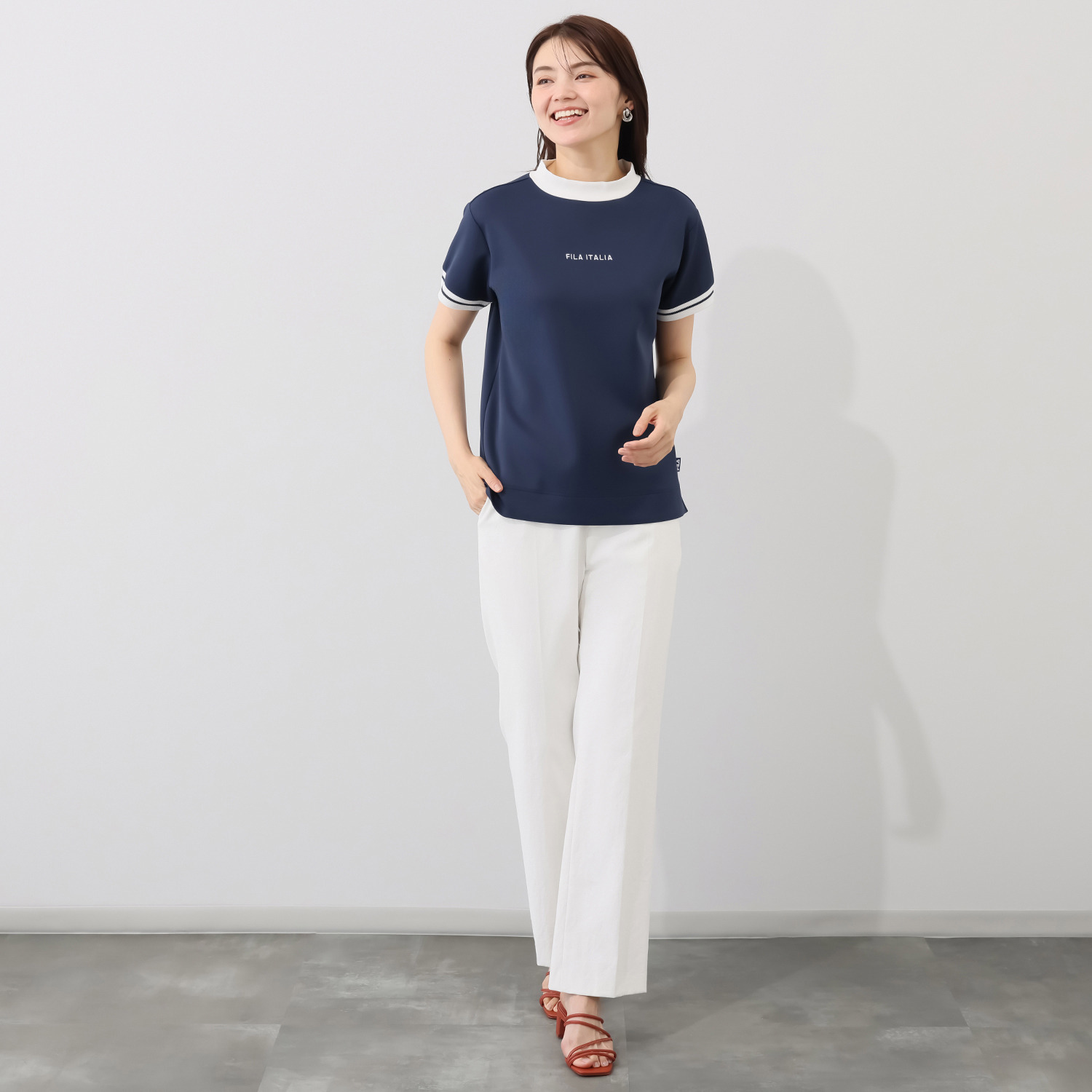 フィラ ＵＶカット・接触冷感 モックネックシャツ