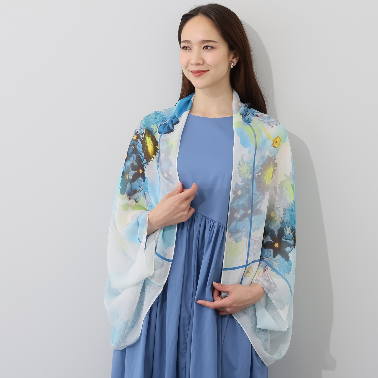 ルナルーチェ シルク混 ２ウェイボレロストール