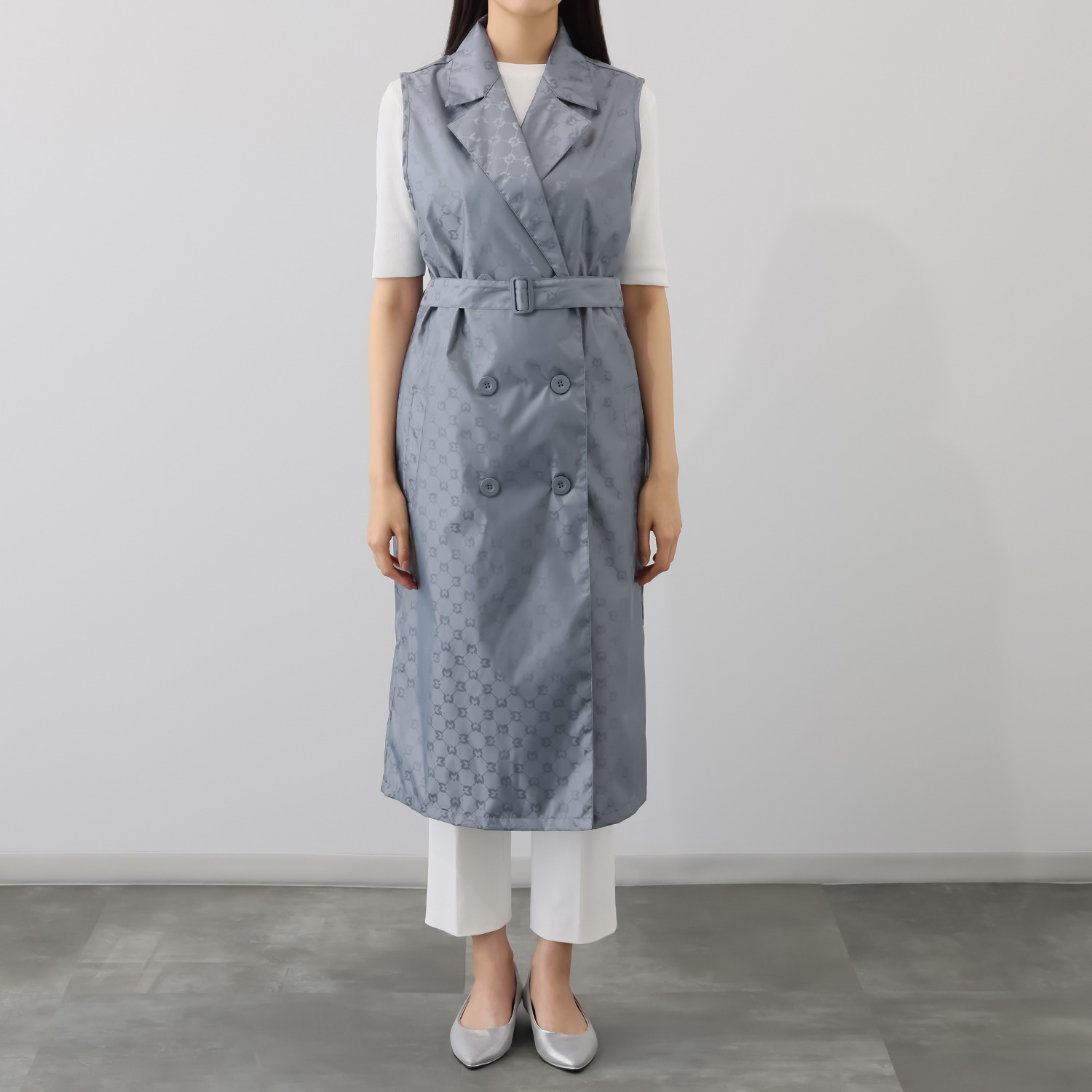 ミラ・ショーン ロゴジャガード テーラード レインジレ