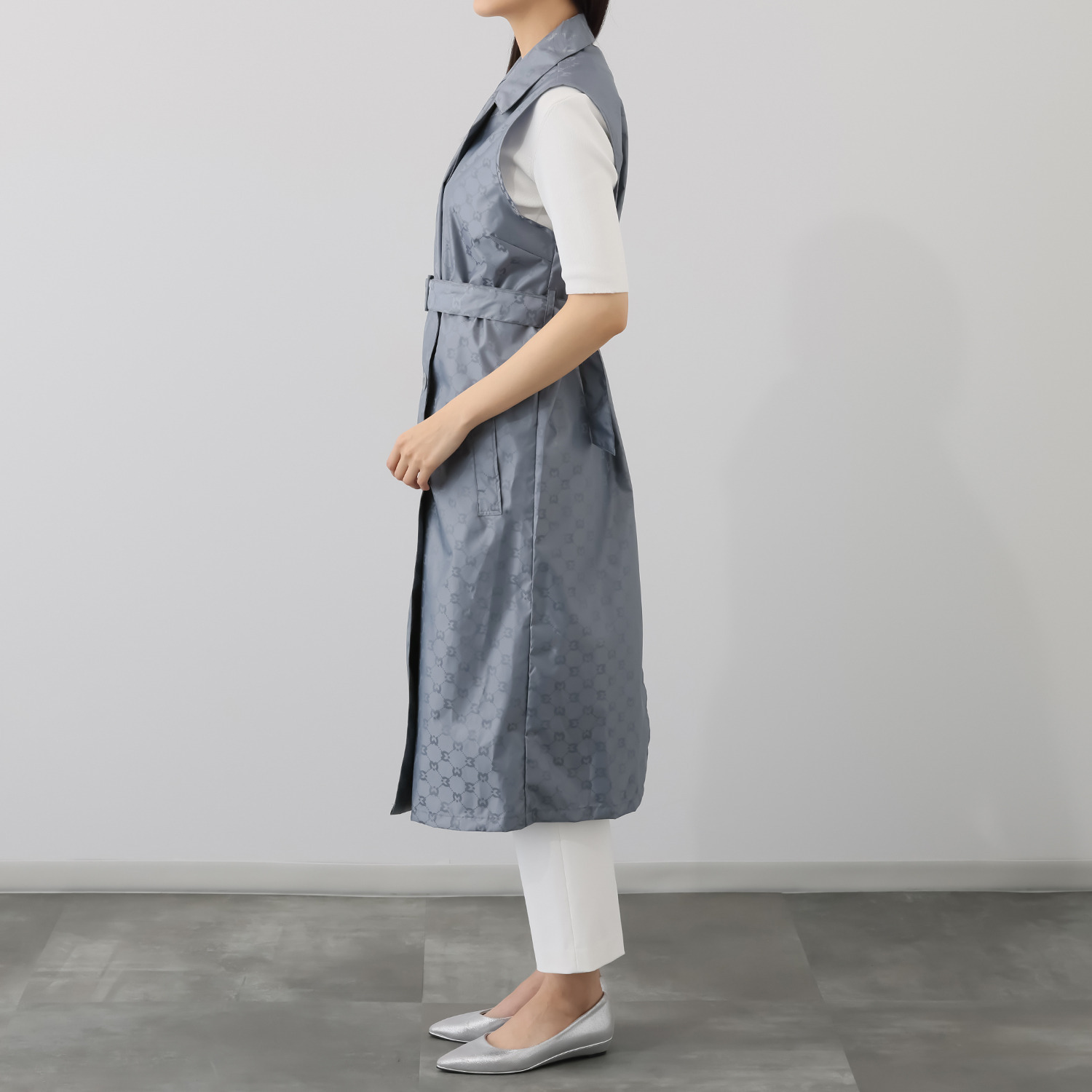 ミラ・ショーン ロゴジャガード テーラード レインジレ