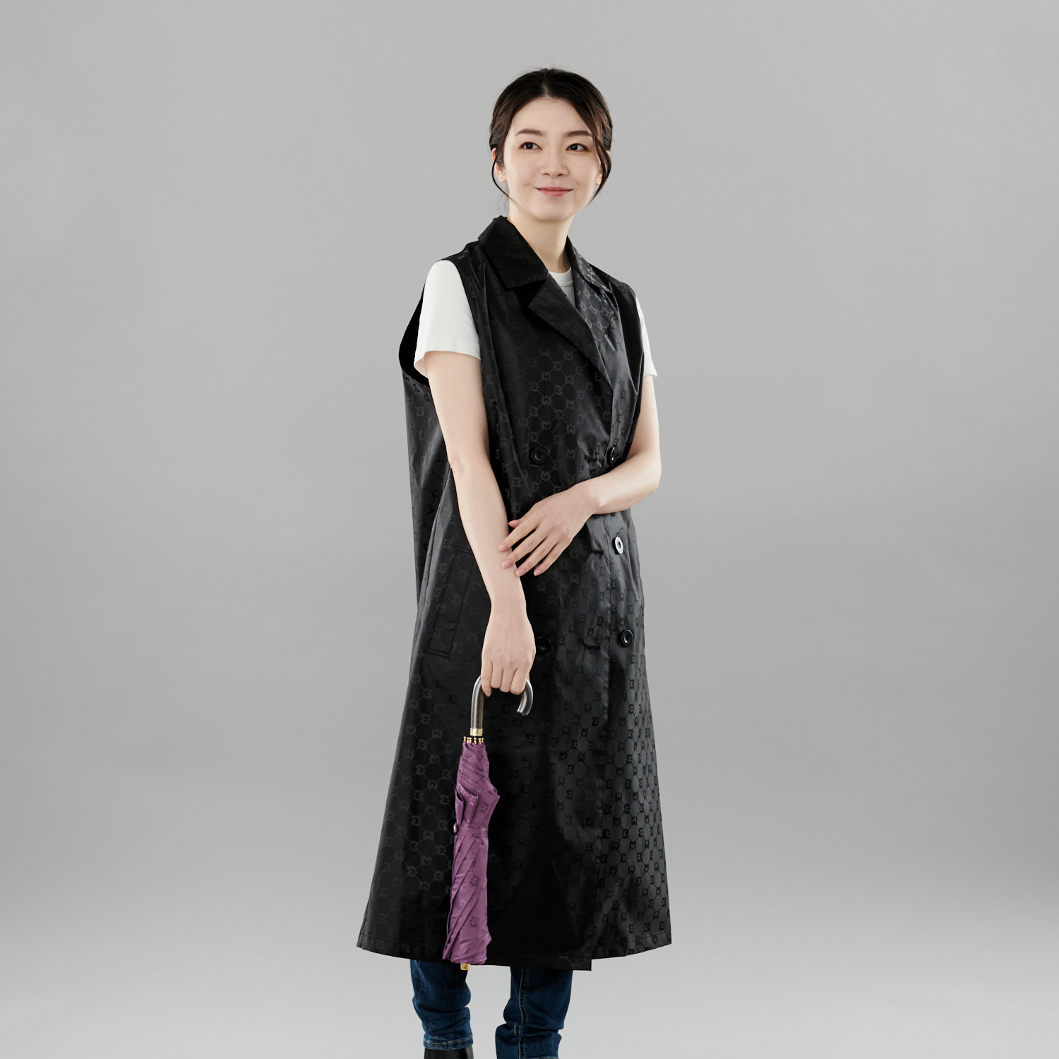 ミラ・ショーン ロゴジャガード テーラード レインジレ