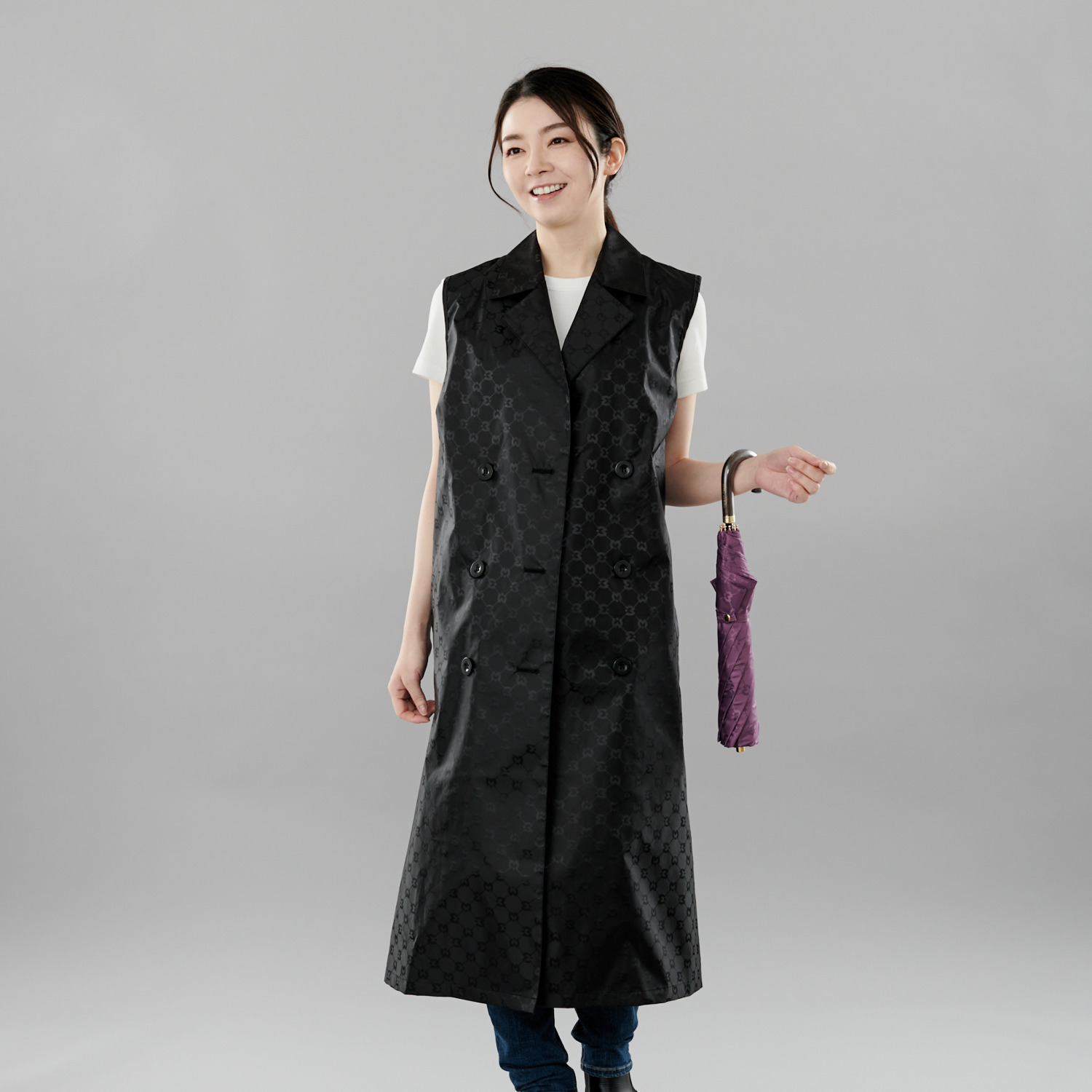 ミラ・ショーン ロゴジャガード テーラード レインジレ