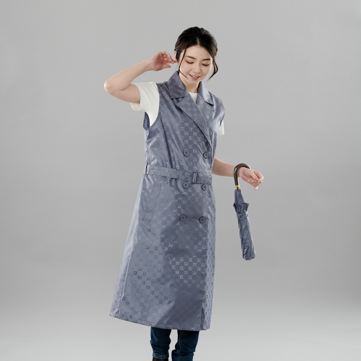 ミラ・ショーン ロゴジャガード テーラード レインジレ