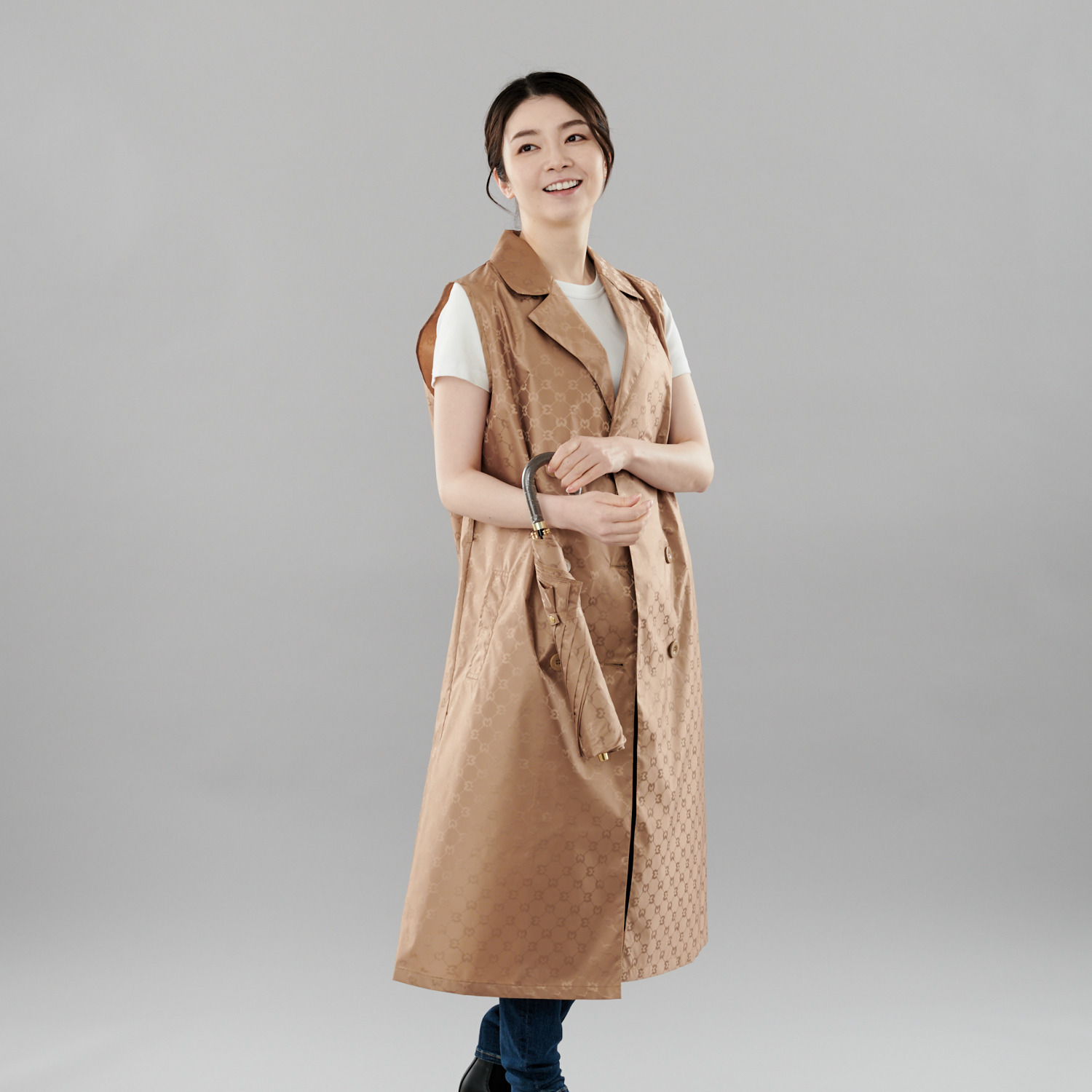 ミラ・ショーン ロゴジャガード テーラード レインジレ