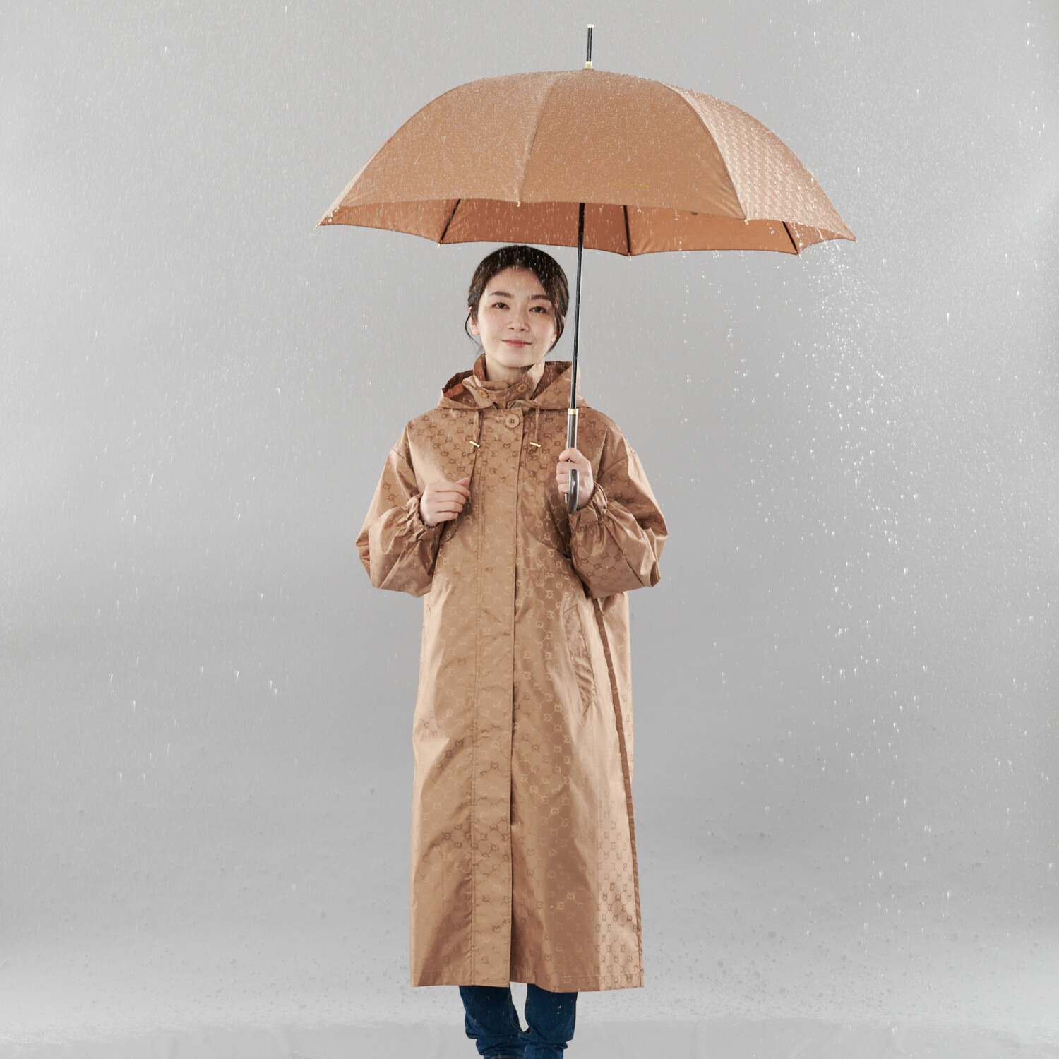 ミラ・ショーン ロゴジャガード 耐風傘