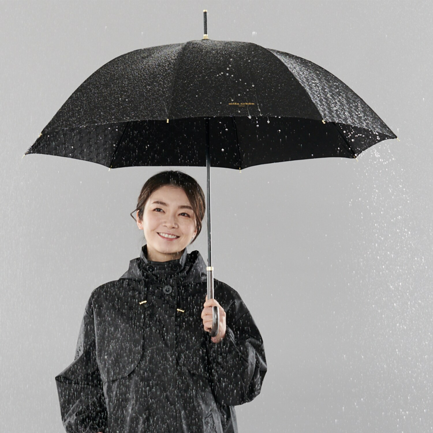 ミラ・ショーン ロゴジャガード 耐風傘
